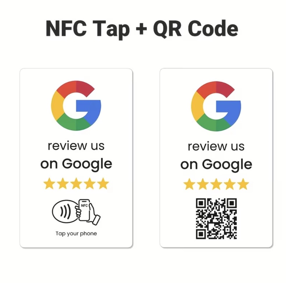 White wallet-size Review Funnel card